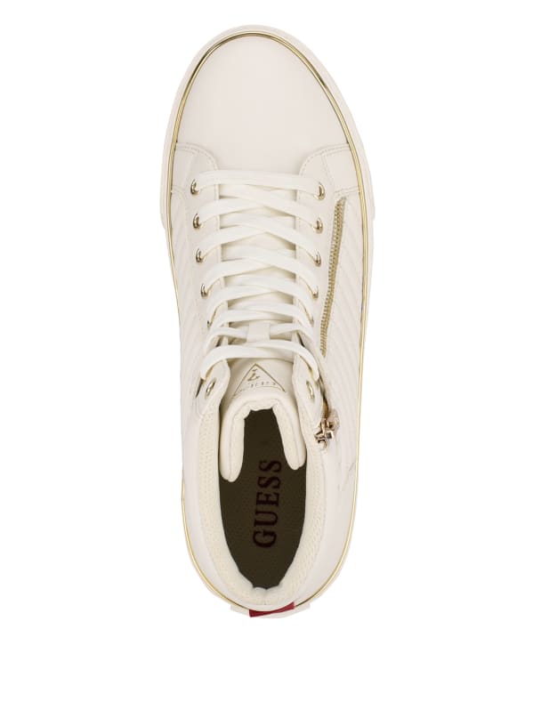 Guess white high tops hot sale