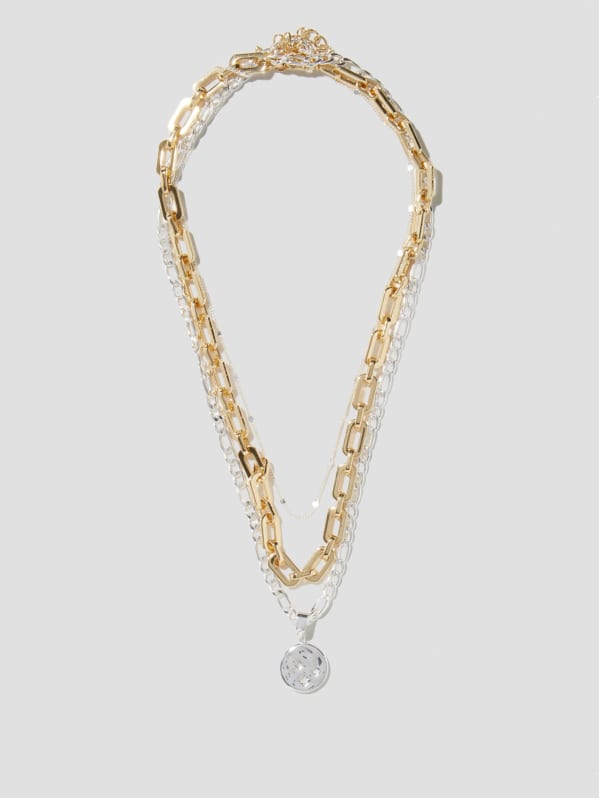 Guess chunky chain necklace sale