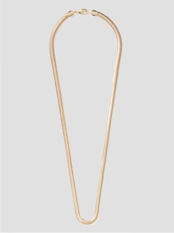 Gold Tone Snake Chain Necklace