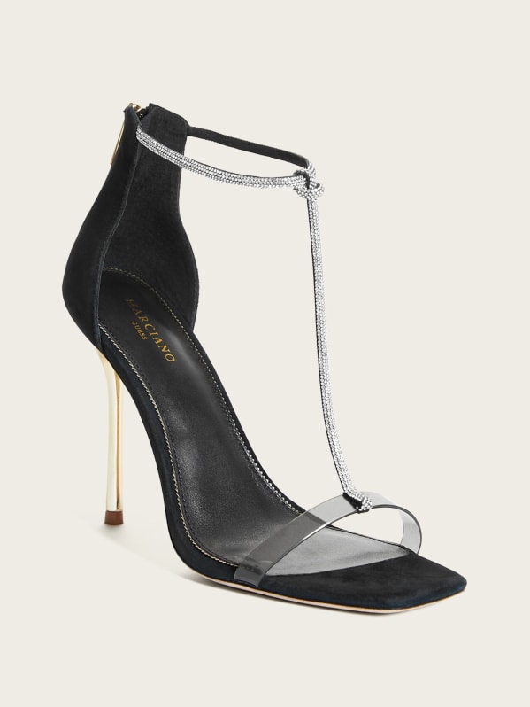 Jeweled t strap sandal cheap