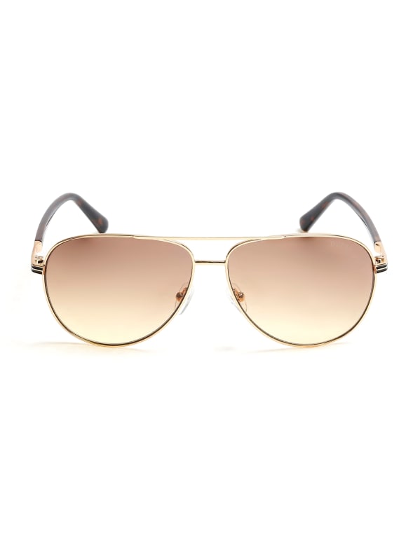 Aviator Metal Sunglasses GUESS