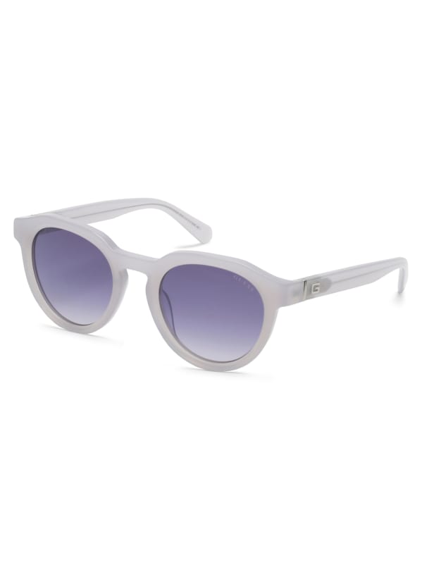 Oversized Round Plastic Sunglasses GUESS Canada