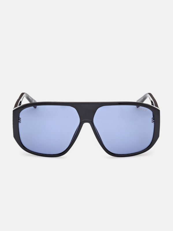 Guess Gu00135 Sunglasses Silver Green Man