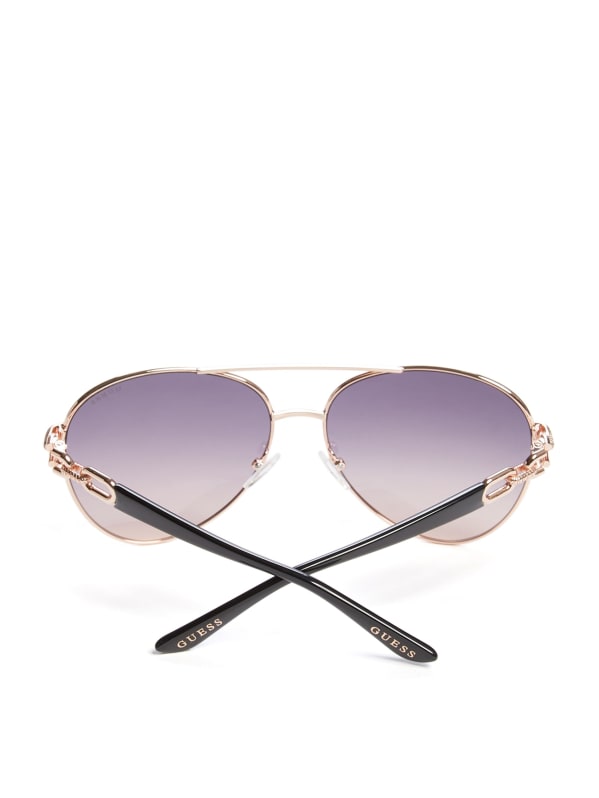 Guess pink aviator sunglasses clearance