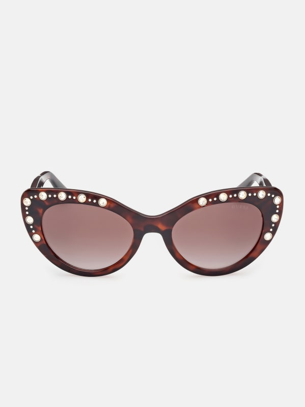 Guess sunglasses leopard print deals