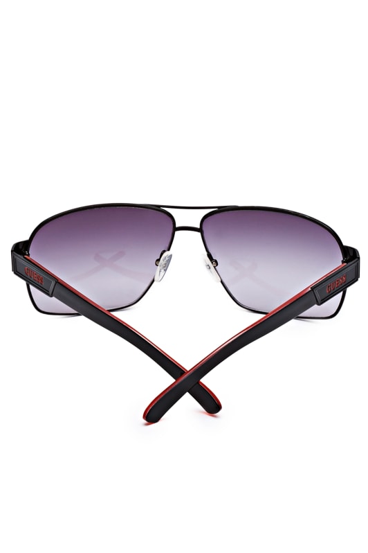 Guess Factory Men's Metal Navigator Sunglasses