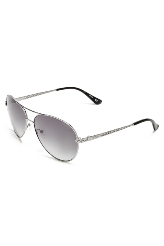 Catherine Rhinestone Aviator Sunglasses GUESS