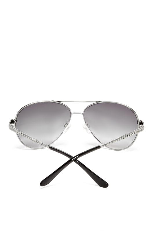 Guess aviator sunglasses with rhinestone heart cheap