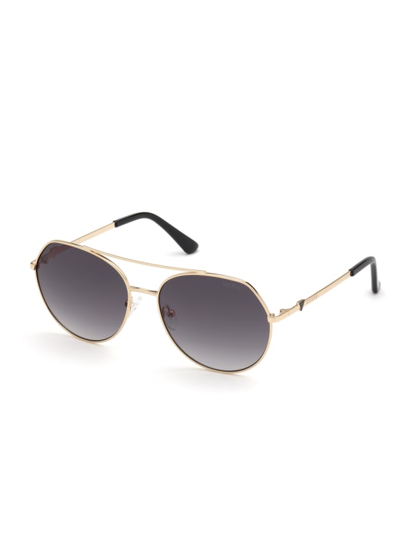 Guess aviator sunglasses hot sale