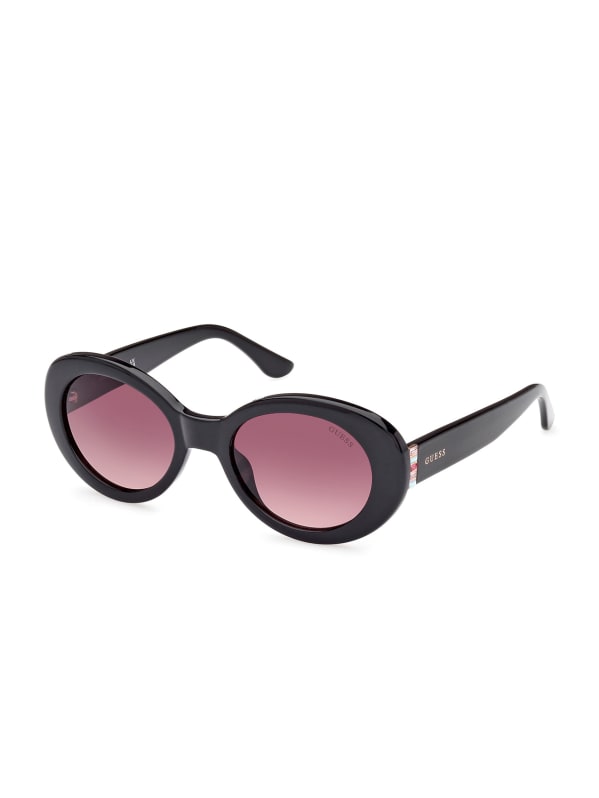 Guess black shop round sunglasses