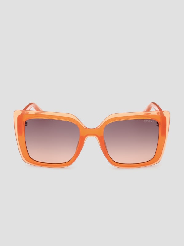 Orange deals square sunglasses