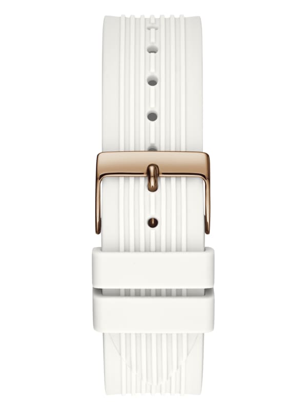 Guess white silicone watch discount