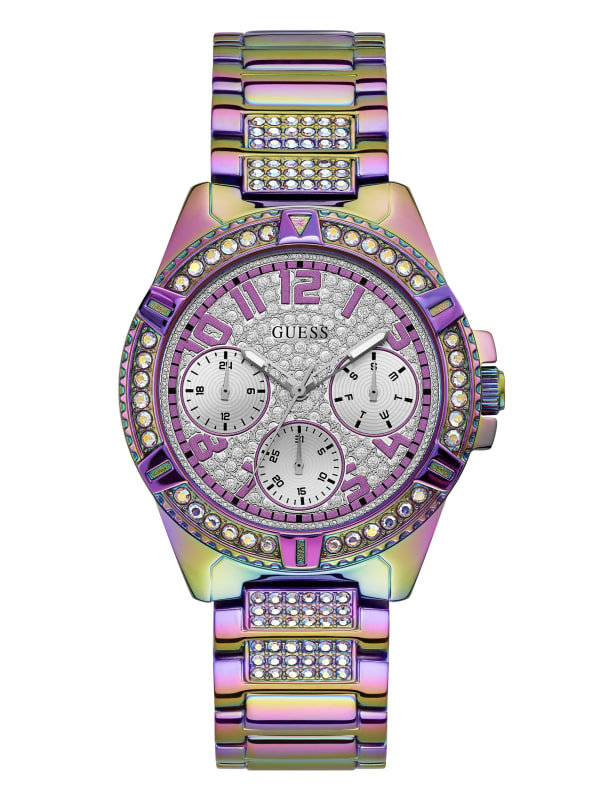 Iridescent Crystal Multifunction Watch GUESS Canada