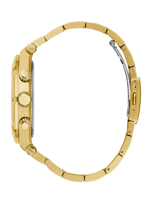 Gold Tone Multifunction Watch