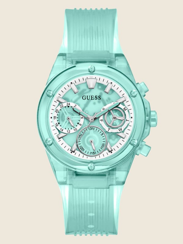 Aqua Transparent Multifunction Watch