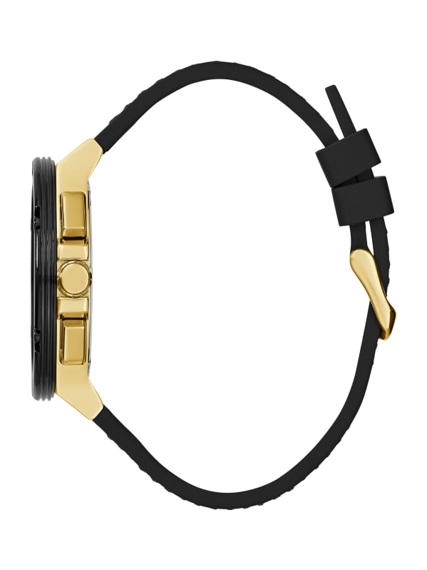 Guess black silicone watch shop