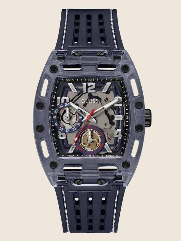 Navy Exposed Dial Multifunction Watch GUESS