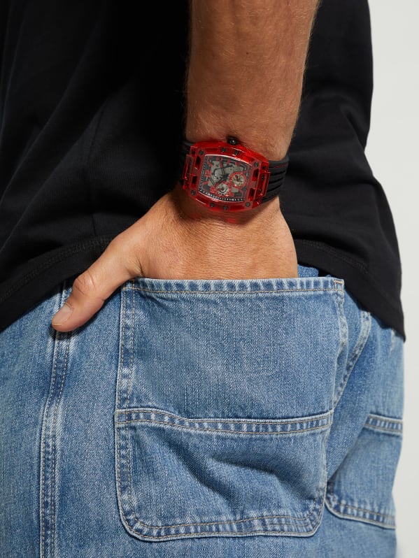 Red Chronograph Watch GUESS Canada