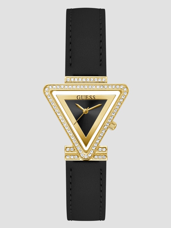 Guess watches black and gold deals