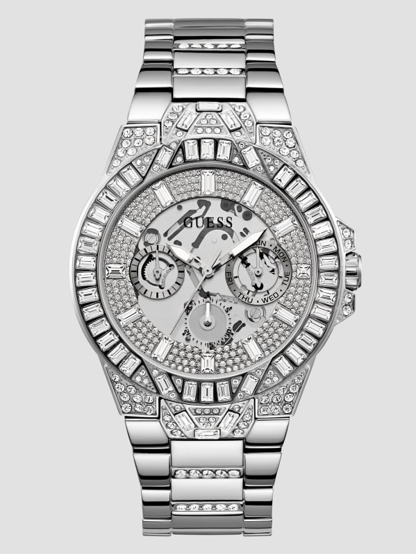 Guess watch men silver online