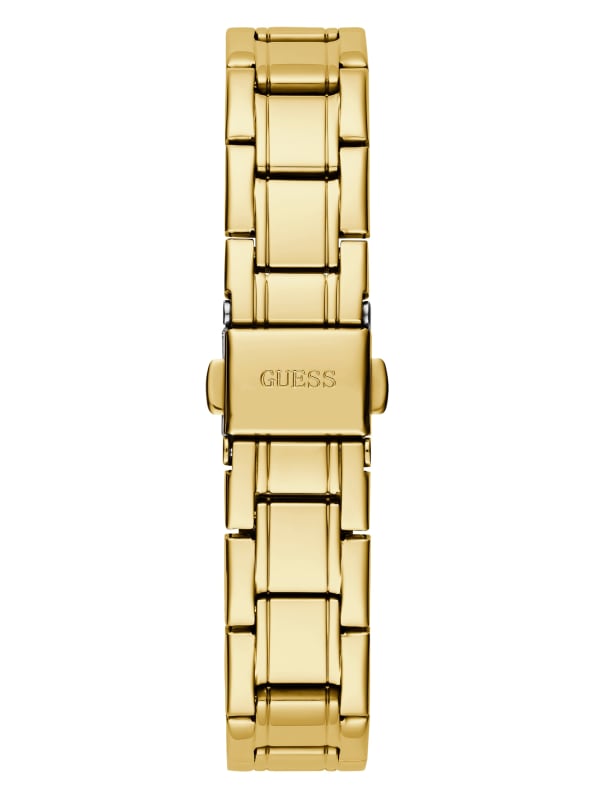 Gold Tone and Black Analog Watch GUESS Canada