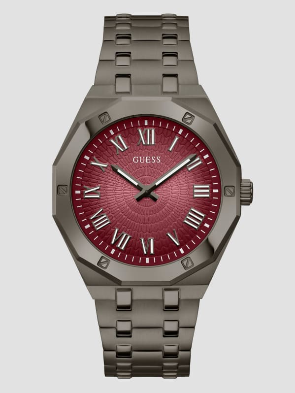 Dark silver watch best sale