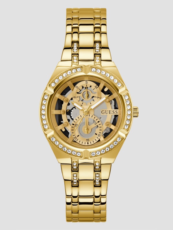 Guess watch gold discount