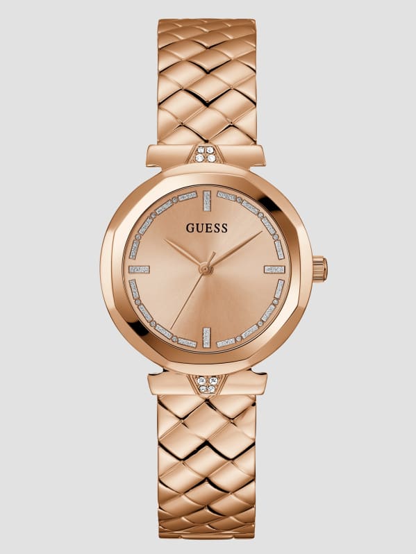 Guess watches for women rose gold sale