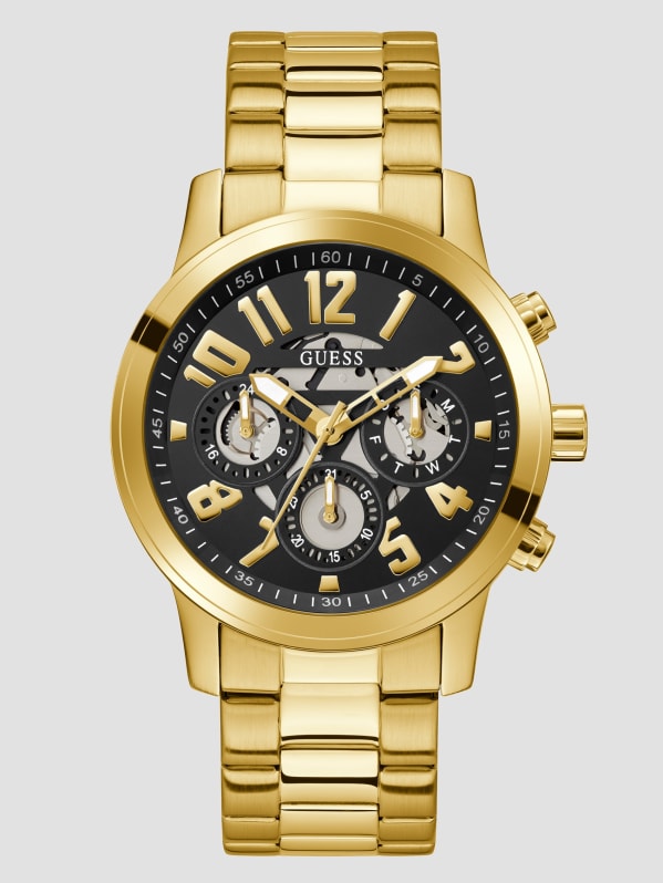 Gold-Tone GUESS Multifunction | Watch