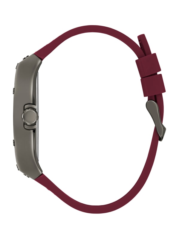 Montre multifonctionnelle en cuir rouge G Cube