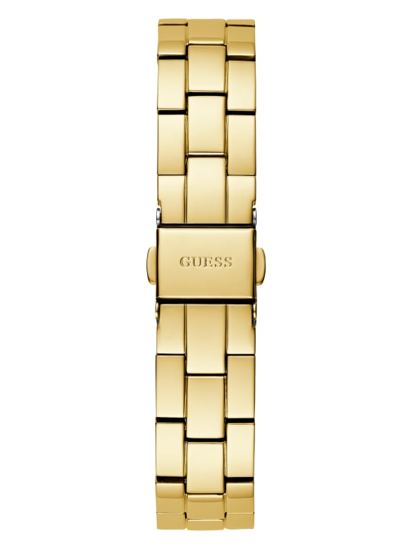 Gold Tone Analog Watch GUESS