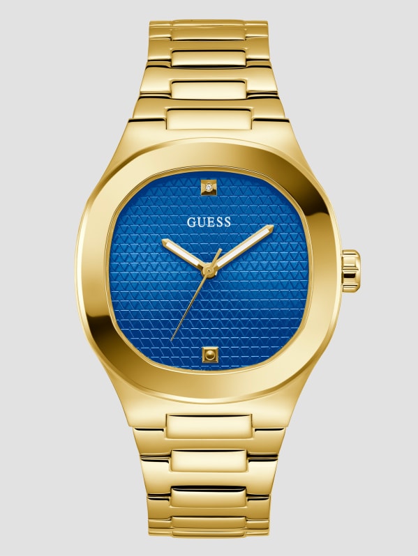 Reloj Guess hombre Continental GW0262G2 acero inoxidable dorado  multifunción