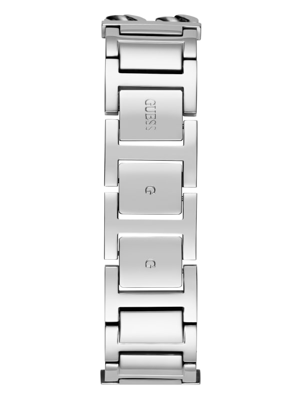 Silver Tone Square Analog Watch GUESS Canada
