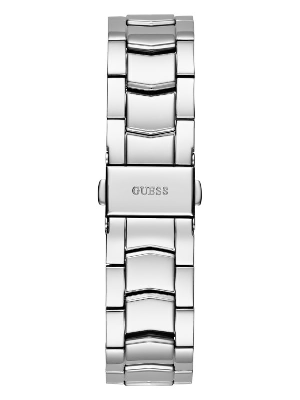 Silver Tone and Crystal Multifunction Watch