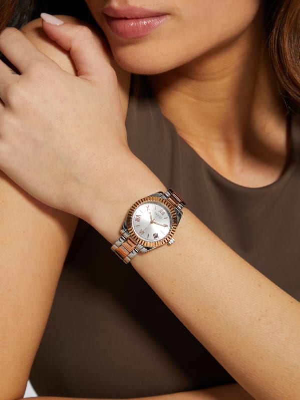 Two Tone Analog Watch GUESS Canada