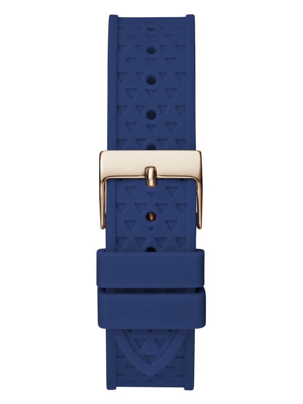 Blue Silicon Multifunction Watch GUESS Canada