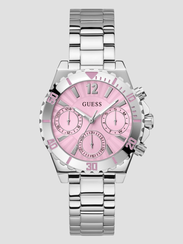 Guess silver watch womens sales