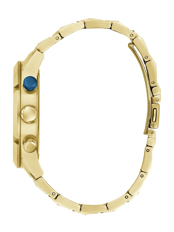 Guess men's chronograph gold bracelet watch store