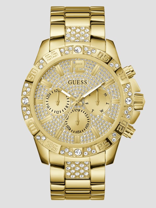 Gold-Tone Chronograph Watch