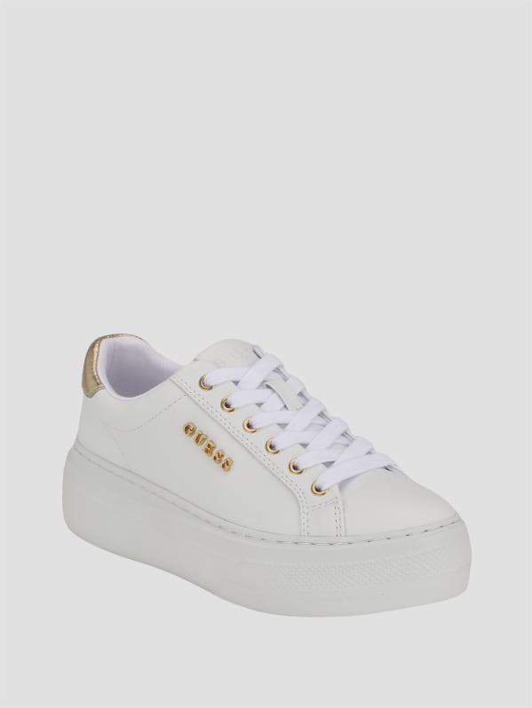 Guess white sneakers discount