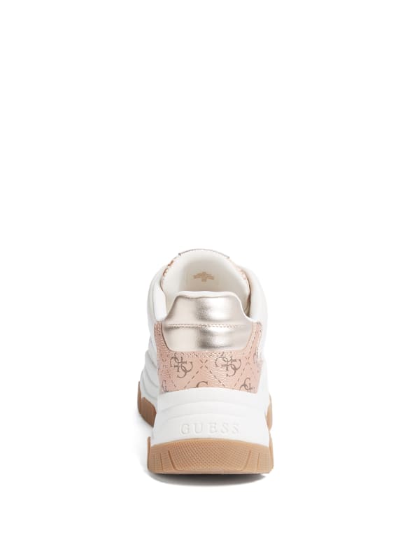 Guess trainers rose gold deals