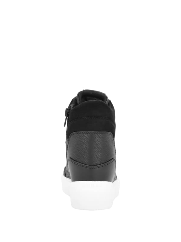 Blairin Rhinestone Logo Wedge Sneakers GUESS