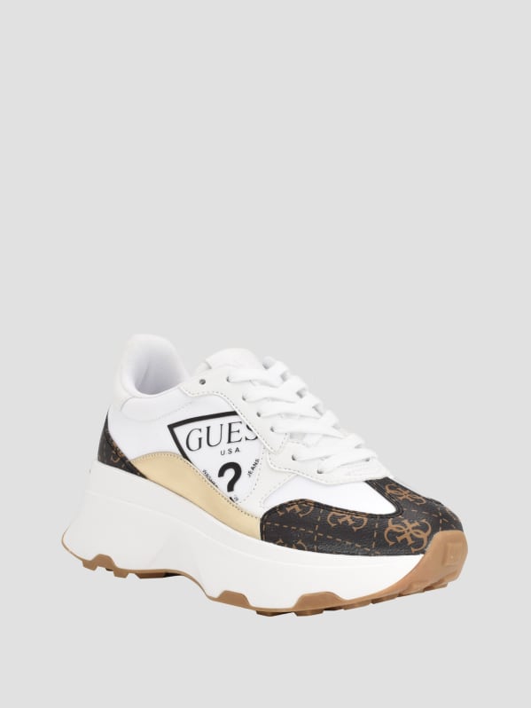 Calebb Logo Print Sneakers GUESS
