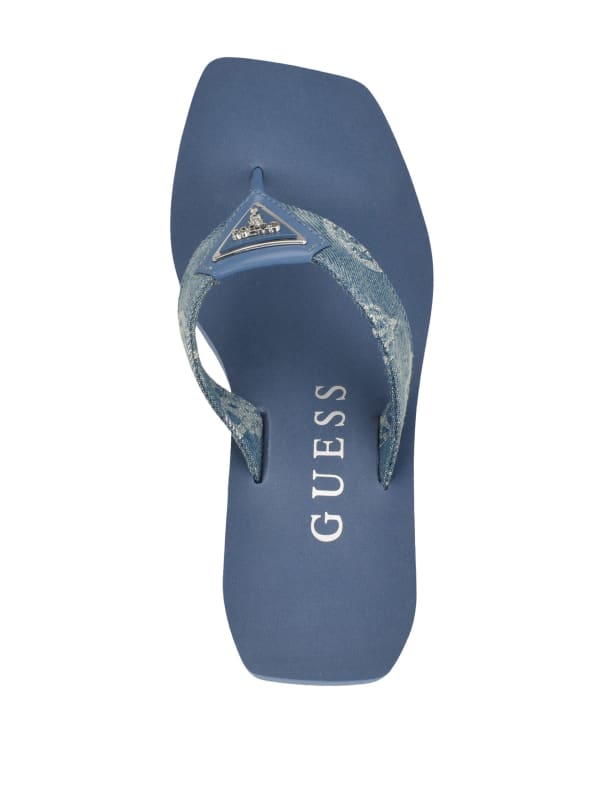 Demmey Wedge Sandals GUESS