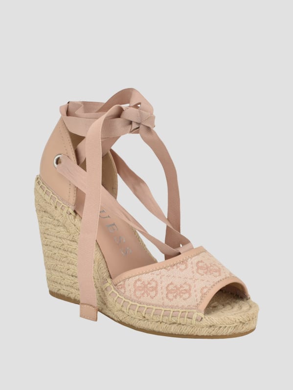 Guess lace up wedges new arrivals