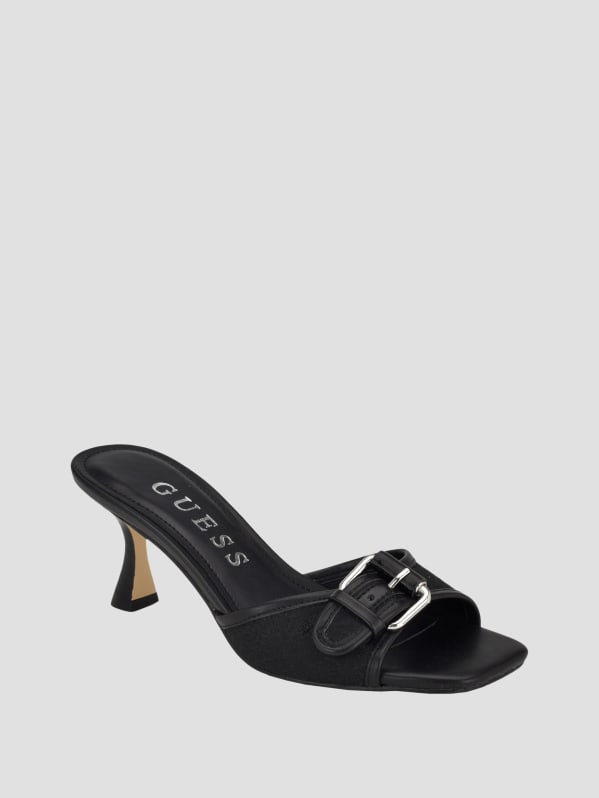 Dista Buckled Logo Kitten Heels GUESS