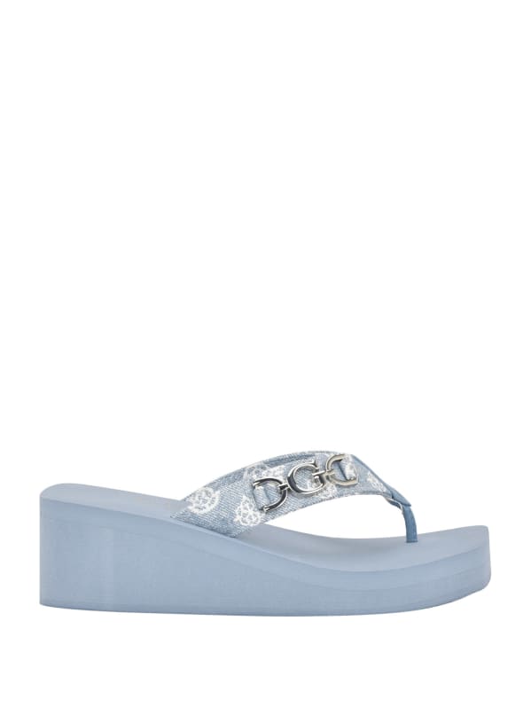 Guess platform on sale flip flops