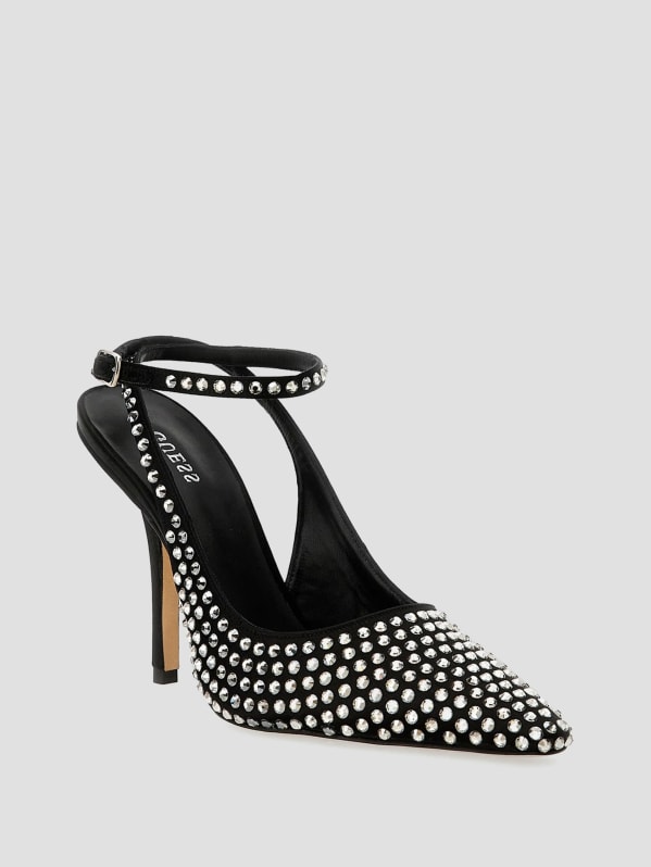 Estar Rhinestone Sling Back Pumps