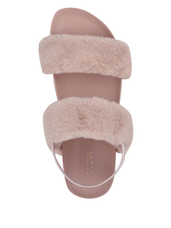 Guess shop fuzzy slides