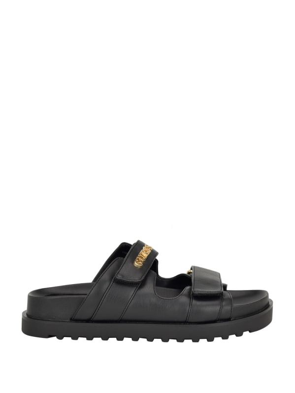 Black sales guess sandals